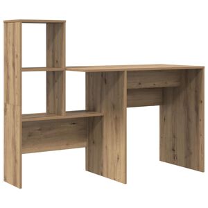 vidaXL Escritorio Roble artisan Madera de ingenier&iacute;a