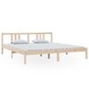 vidaXL Estructura de cama doble sin colch&oacute;n madera maciza 180x200 cm