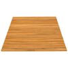 vidaXL Alfombrilla de ba&ntilde;o Liso Marr&oacute;n 100 x 60 cm Madera