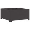 vidaXL Hoguera Negro 80 x 80 x 40 cm Acero