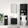 vidaXL Gabinete de Lavabo para Ba&ntilde;o Roble Negro 58 x 33 x 60 cm