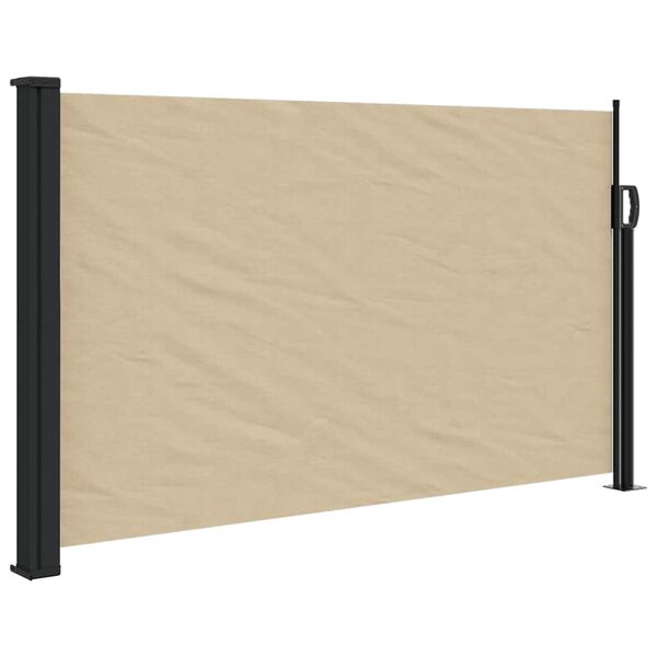 vidaXL Toldo lateral retr&aacute;ctil beige 120x500 cm