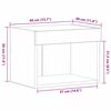 vidaXL Conjunto de mueble de TV 2 pcs Madera vieja 40 x 30 x 30 cm
