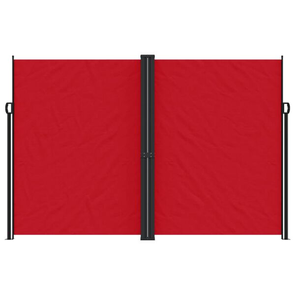 vidaXL Toldo lateral retr&aacute;ctil rojo 220x1000 cm