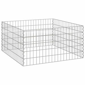 vidaXL Compostador Cuadrado 100 x 100 x 50 cm Hierro