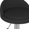vidaXL Silla de comedor giratoria cuero sint&eacute;tico negro