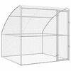 vidaXL Refugio para perros Plateado 2 x 2 x 2 m Acero galvanizado