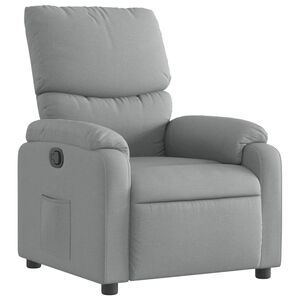 vidaXL Sill&oacute;n reclinable de tela gris claro