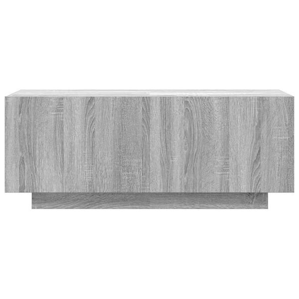 vidaXL Mueble de TV madera contrachapada gris Sonoma 100x35x40 cm