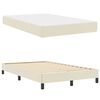 vidaXL Estructura de cama con colch&oacute;n Crema 120 x 200 cm tela