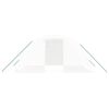 vidaXL Invernadero con estructura de acero blanco 8 m² 4x2x2 m