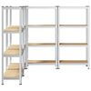 vidaXL Estantes de almacenamiento de 4 capas 4 uds