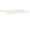 vidaXL Toldo retr&aacute;ctil autom&aacute;tico crema 600x350 cm