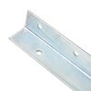 vidaXL Anclaje de tierra forma de L 2 uds acero galvanizado 5x5x50 cm