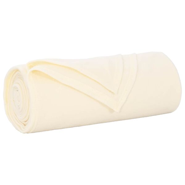 vidaXL Mantitas de Sof&aacute; 24 pcs Crema 200 x 150 cm Lana