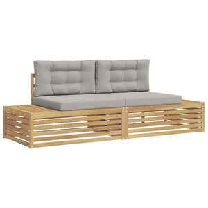 vidaXL Conjunto de sof&aacute;s de exterior Blanco 230,5 x 83 x 73 cm