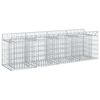 vidaXL Cama elevada de gavi&oacute;n 200 x 50 x 60 cm Acero Galvanizado