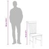 vidaXL Sillas de comedor 2 unidades madera maciza de caucho