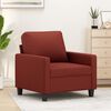 vidaXL Sill&oacute;n cuero sint&eacute;tico rojo tinto 60 cm
