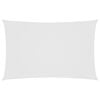 vidaXL Toldo de vela rectangular tela Oxford blanco 5x8 m