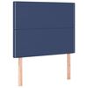 vidaXL Cama box spring con colch&oacute;n tela azul 100x200 cm