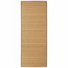 vidaXL Alfombra rectangular de bamb&uacute; marr&oacute;n 120 x 180 cm