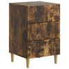 vidaXL Armario de Noche Roble Ahumado 43 x 41 x 66,5 cm