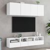 vidaXL Muebles de TV de pared 5 piezas madera de ingenier&iacute;a blanco