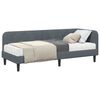 vidaXL Estructura de cama en esquina Gris oscuro 80 x 200 cm