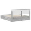 vidaXL Estructura de cama con cabecera Gris Sonoma 200 x 200 cm