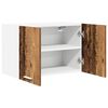 vidaXL Mueble colgante con puerta 2 pcs Madera Vieja y 60 x 31 x 40 cm