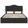 vidaXL Cama con almacenamiento Negro 140 x 190 cm Madera de ingenier&iacute;a