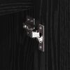 vidaXL Armario auxiliar Roble Negro 79 x 36 x 75 cm