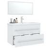 vidaXL Conjunto de muebles de ba&ntilde;o 3 piezas blanco