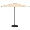 vidaXL Base para parasol de exteriores Negro 45 x 45 x 29.5 cm