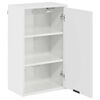vidaXL Juego de muebles de baño con cajón 3 pcs Blanco brillante