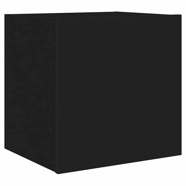 vidaXL Mueble de TV de pared con luces LED negro 40,5x35x40 cm