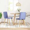 vidaXL Sillas de comedor 2 uds tela azul jeans