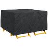 vidaXL Funda para muebles Liso Negro 150 x 150 x 75 cm 600D