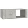vidaXL Mesa de centro madera contrachapada gris hormigón 100x50,5x35cm
