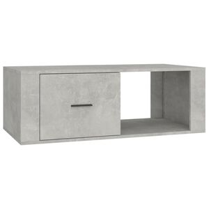 vidaXL Mesa de centro madera contrachapada gris hormig&oacute;n 100x50,5x35cm