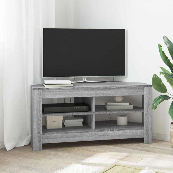 vidaXL MuebledeTVdeesquina Gris Sonoma 102 x 40,5 x 45 cm