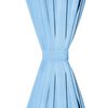 vidaXL Cortinas opacas 2 piezas con ojales de metal 135x175cm turquesa