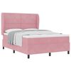 vidaXL Cama tipo Box Spring con colch&oacute;n Rosa 200 x 140 cm Poli&eacute;ster