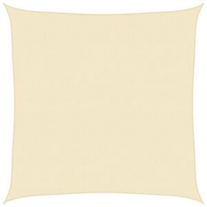 vidaXL Toldo de vela crema HDPE 160 g/m&sup2; 4x4 m
