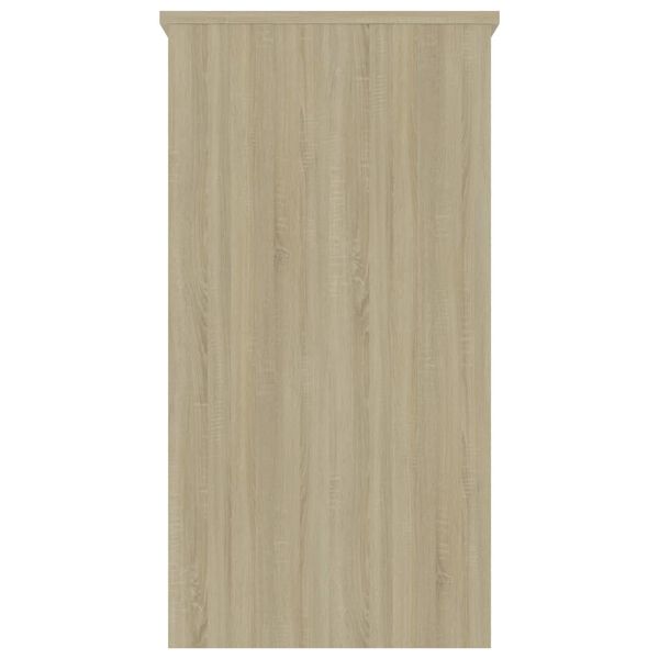 vidaXL Escritorio madera contrachapada color roble Sonoma 80x40x75 cm