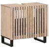 vidaXL Armario de lavabo para ba&ntilde;o madera maciza de mango 62x34x58 cm