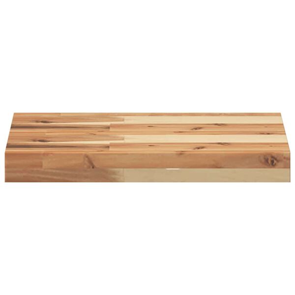 vidaXL Estante flotante 4 uds madera acacia acabado aceite 40x30x4 cm