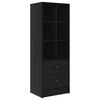 vidaXL Escritorio con caj&oacute;n 2 pcs Roble Negro