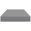vidaXL Estantes flotantes de pared 2 uds MDF gris 50x23x3,8 cm